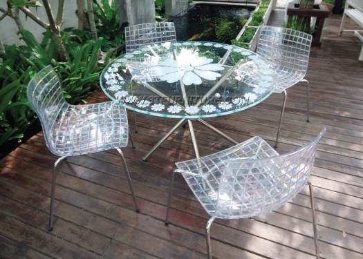 ชุดโต๊ะอาหาร CRYSTAL FLOWER SET ชุดโต๊ะอาหาร CRYSTAL FLOWER SET
